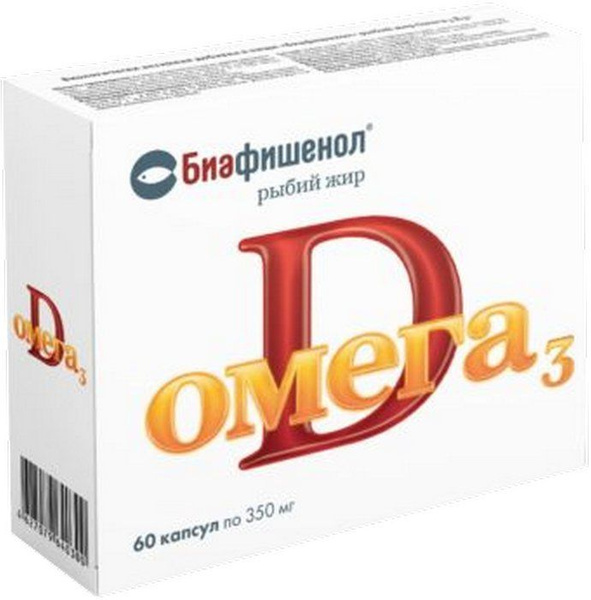 Biafishenol Omega-3 D3 Fish Oil - 60 Capsules