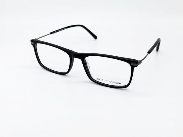 Elon Mack Black Men's Fashion Eyeglass Frames