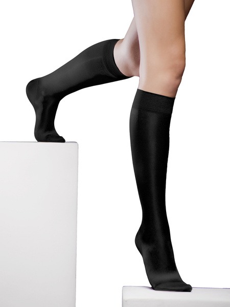 Compression Socks, Grade 2, Black (2-Pack) - Varicose Vein Support