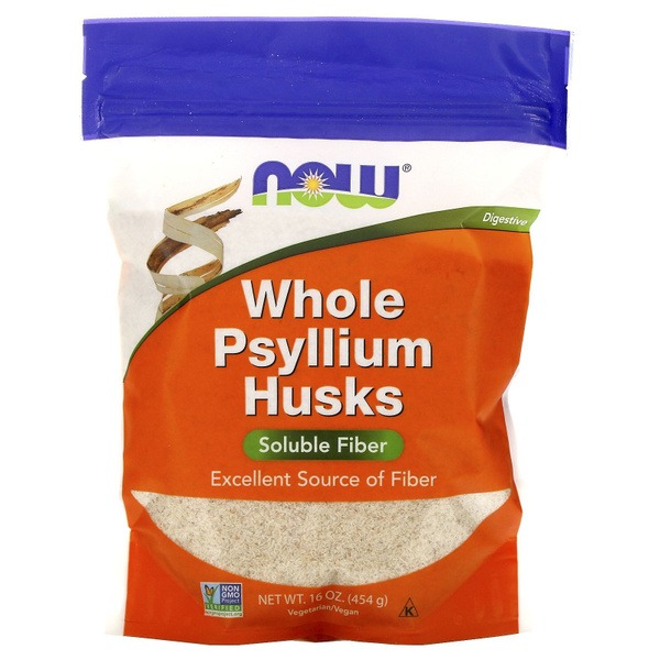 NOW Foods Psyllium Husk Powder: 454g High-Fiber Supplement