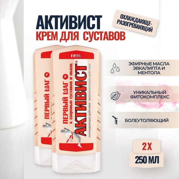 Joint Pain Relief Gel (2 x 250ml) - Aktivist by Vash Khozyaystvo