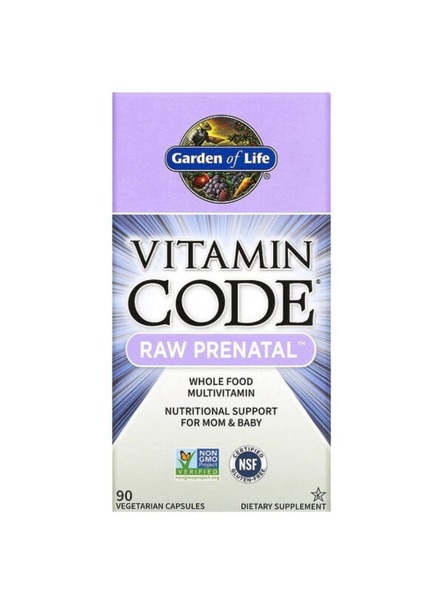 Garden of Life Vitamin Code RAW Prenatal: 90 Capsules for Pregnancy & Breastfeeding