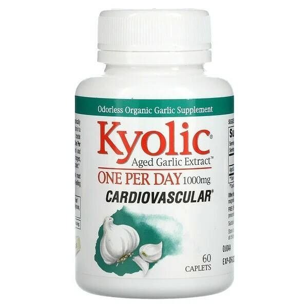 Kyolic Aged Garlic Extract: Heart Health Supplement (60 Capsules)