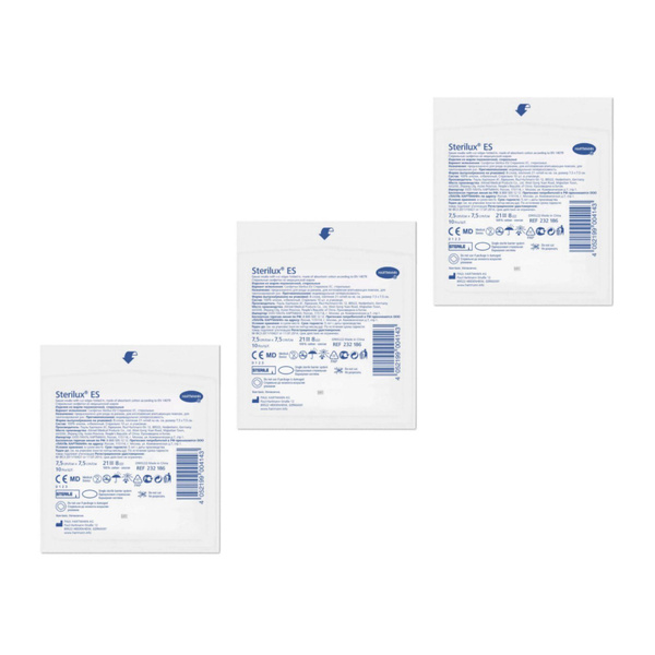 Hartmann Sterile Gauze Swabs Sterilux ES 7.5x7.5 cm (10 pcs/3 packs)