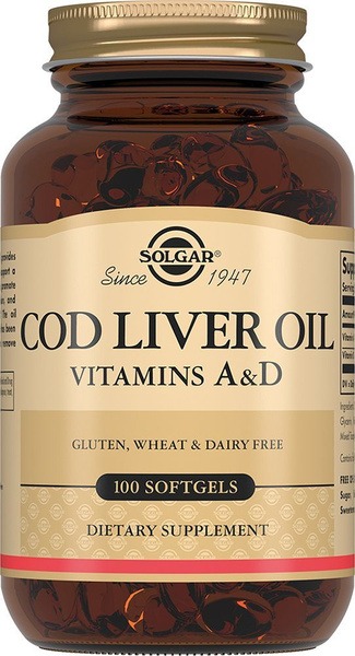 Solgar Norwegian Cod Liver Oil Capsules - 100 Count
