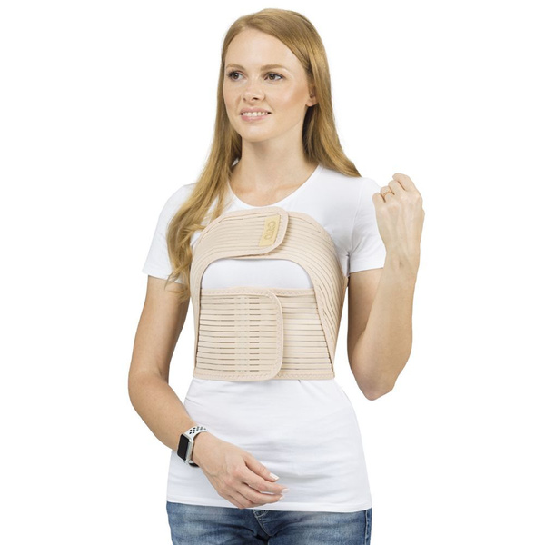 Women's Beige Chest Binder, Size L (BGK-412)