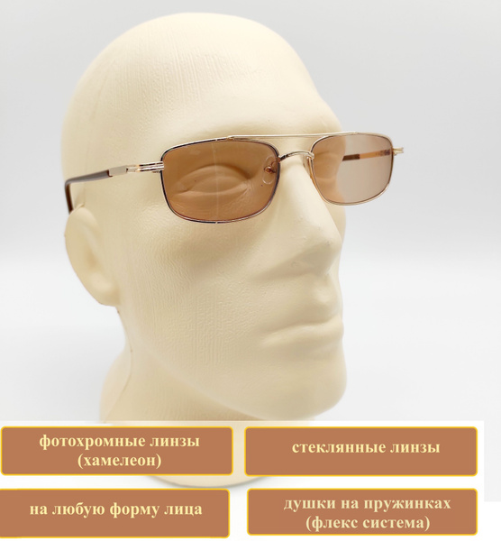 Ready-Made Photochromic Glasses with UV Protection (-4.00)