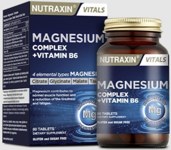 Magnesium B6 Supplement: 60 Tablets