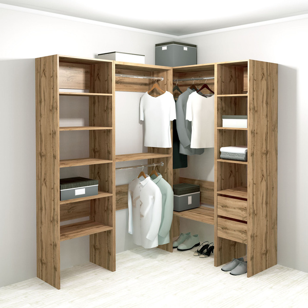 Modus Wardrobe System Set No. 2 140x190x208.4 cm Dark Beige Oak
