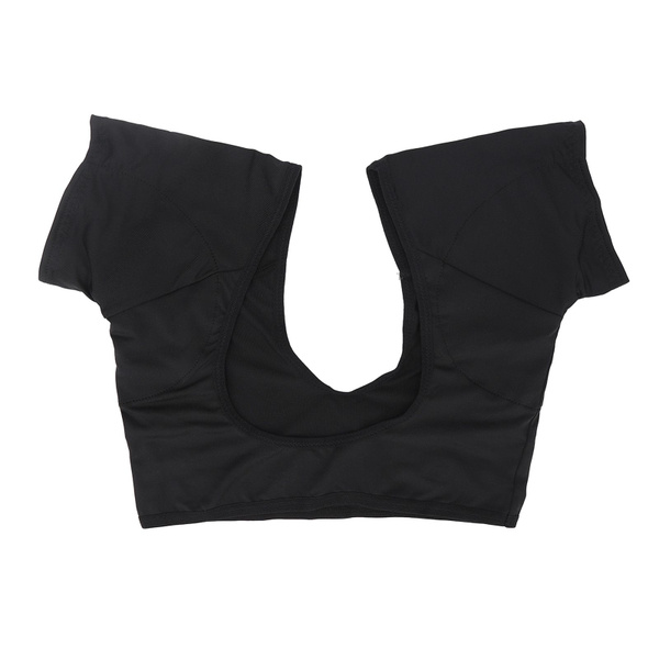 Black Sweat-Absorbent Tank Top with Extra-Large, Quick-Dry Padded Inserts - Size L