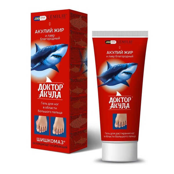 Lemilie Natural Environment Doctor Shark 75ml Foot Gel with Shark Oil & Bay Leaf for Bunions