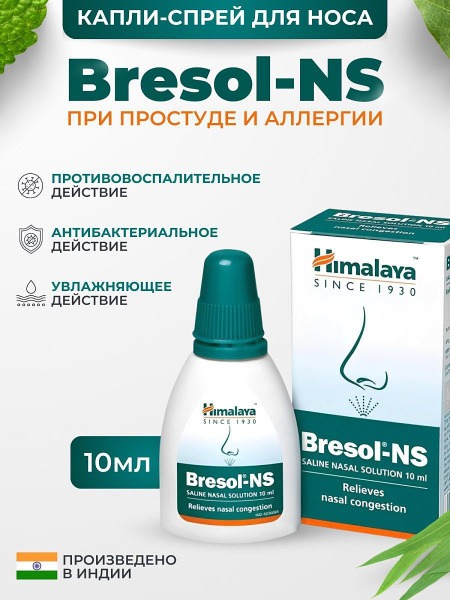 Bresol-NS Nasal Spray: Allergy, Cold & Sinus Relief