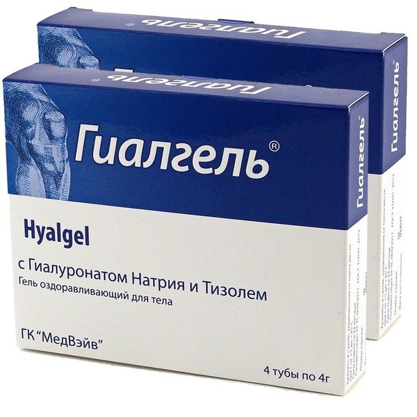 Hyalgel Body Gel (2 x 4g): Hyaluronic Acid & Tizolide