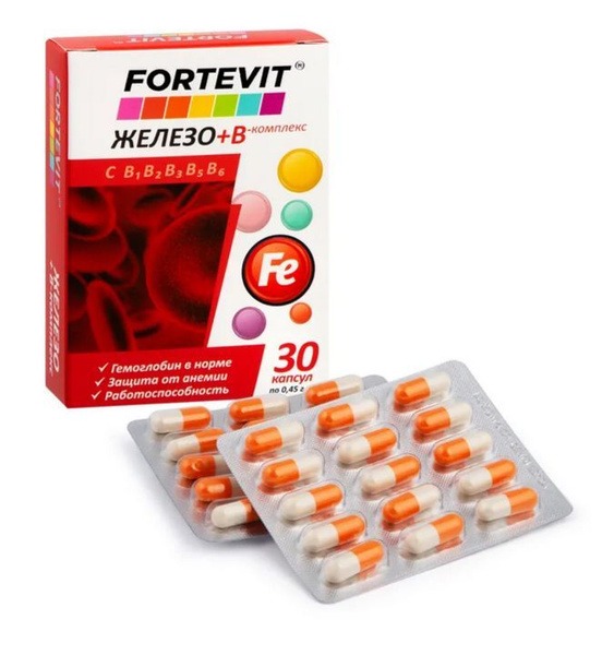 Iron & B Vitamins for Anemia: Hemoglobin Support Supplement (30 Tablets)