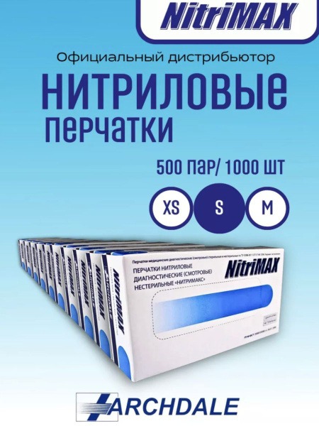 Blue Nitrile Disposable Gloves - Size Small (500 Pairs/1000 Gloves)
