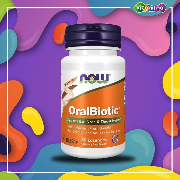 NOW Oralbiotic Lozenges: 60 Count Immune Support