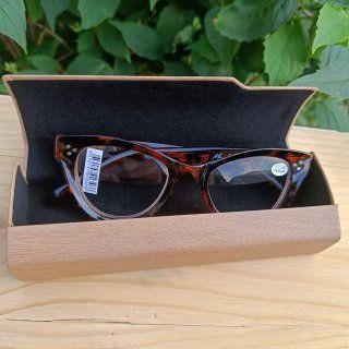 Light Brown Magnetic Eyeglass Case
