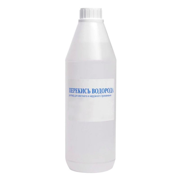 3% Hydrogen Peroxide, Degassing Cap, 1 Liter Bottle