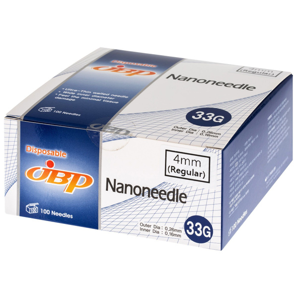 Nanoneedle 33G Injection Needles (100 Pack)