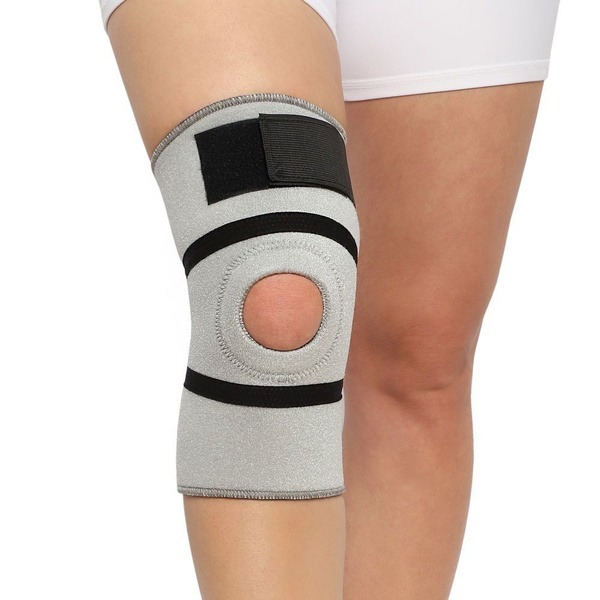 Knee Brace Support, Gray, Size 5 (17.7-18.5 inches)