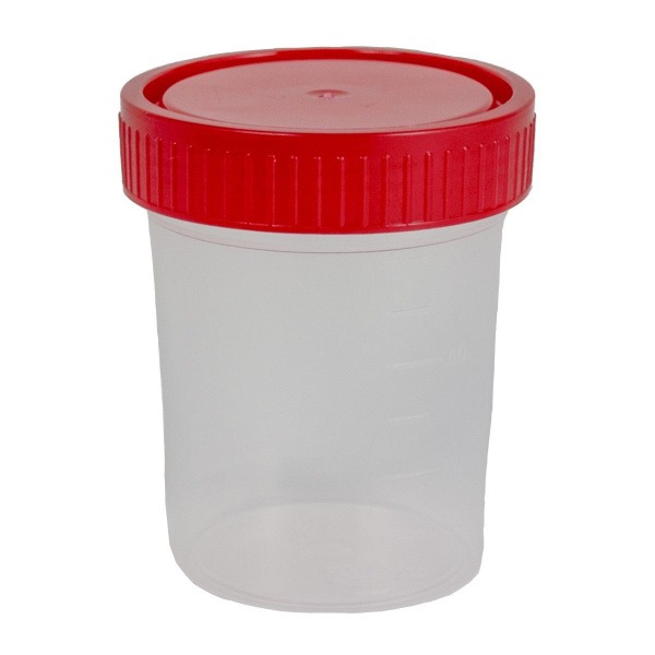 PLASTILAB 60ml Biomaterial Collection Containers (500 Pack)