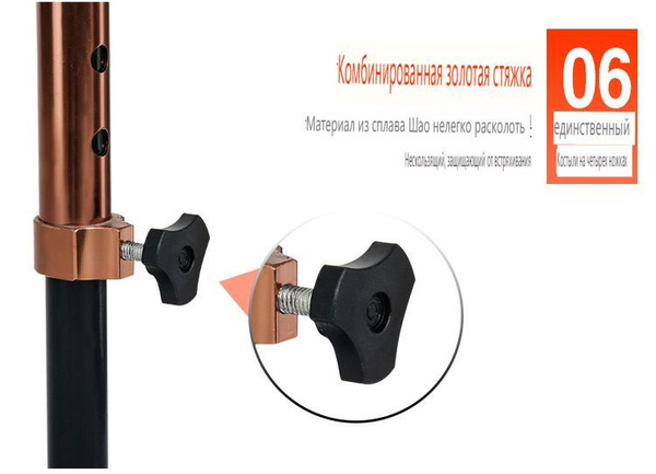 Adjustable Quad Cane for Seniors with Anti-Slip Tip - Walking Stick for Adults & Disabled - Metal, Height-Adjustable - Qudun