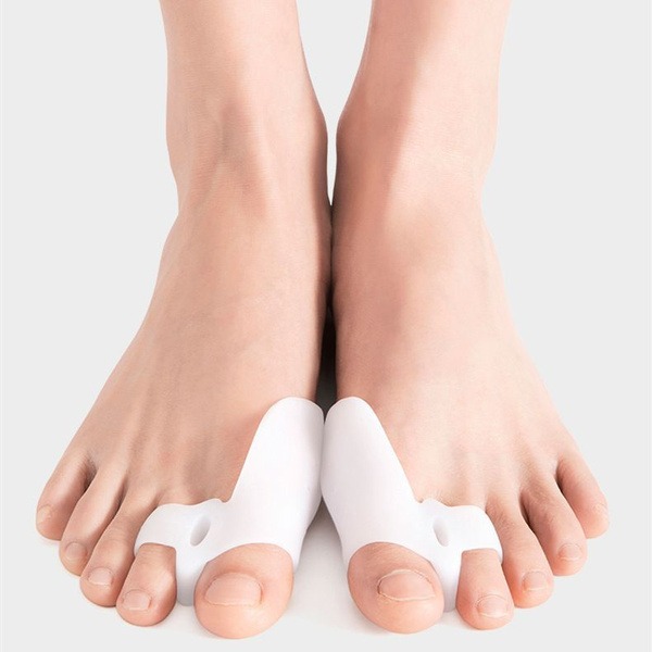 Silicone Big Toe Separator & Corrector (2 Pack) for Hallux Valgus Relief