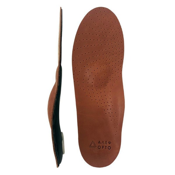 Alef Leather Orthotic Insoles, Size 37-38