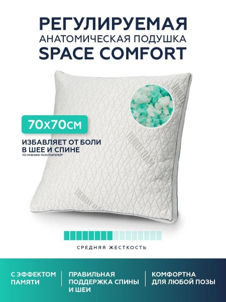 Innomat Orthopedic Pillow (27x27 Inches, 6 Inches High)