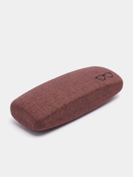 Brown Eyeglass Case - Novelty Cracker Design