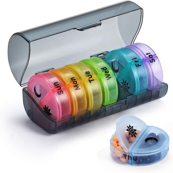 Weekly Pill Organizer & Medicine Box: 7-Day AM/PM Storage