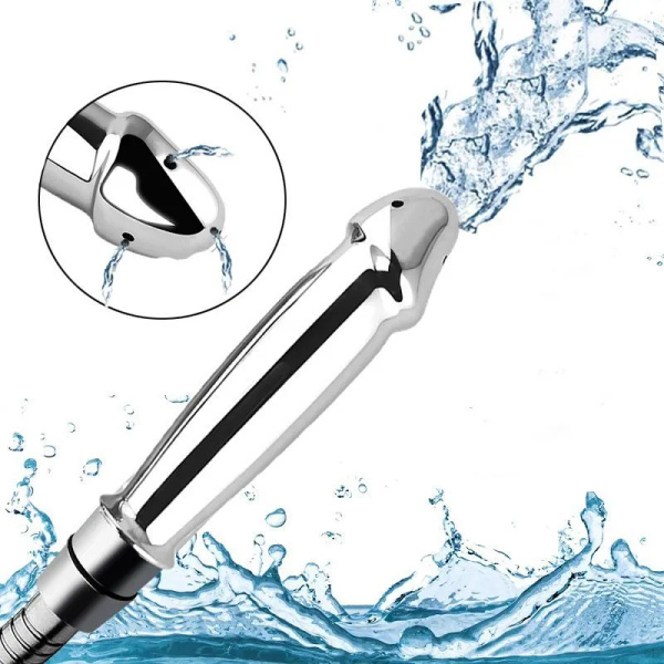 Vaginal & Anal Douche: Compact Shower Head with Universal Connector