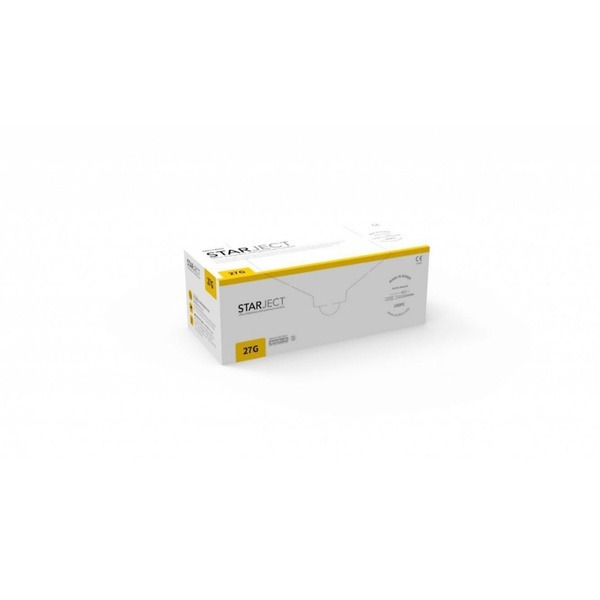 MCTBIO STARJECT 27G-XL Carpuject Needles (0.4x35mm) - 100/box, Made in South Korea