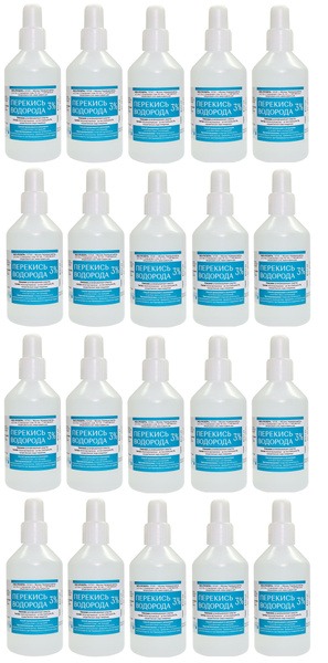 20 x 100ml Bottles of 3% Hydrogen Peroxide Solution