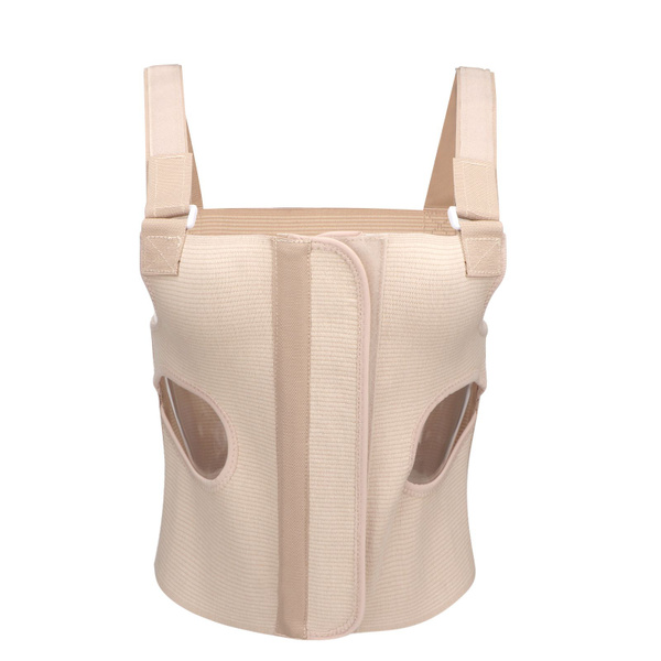 Supportive Breast Bandage with Wide Support, Adjustable Adhesive Straps, Breathable Rib Support (Size L)