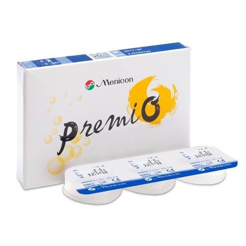 Premio Contact Lenses (-2.25 to +8.3, 6 Pack), 2-Week Disposable, Soft