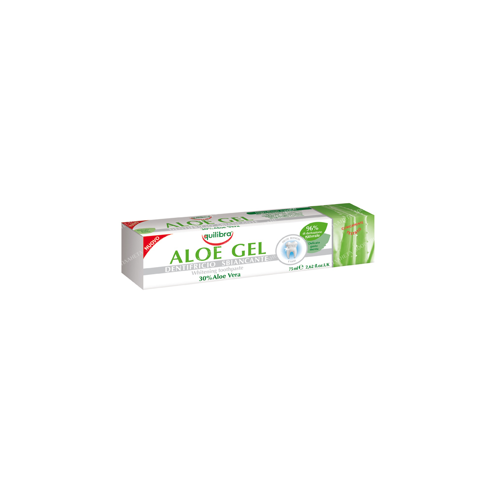 EQUILIBRA "Aloe Gel" Whitening Toothpaste, 75 ml