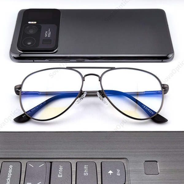 Stylish & Comfortable Aviator Glasses with Blue Light Protection