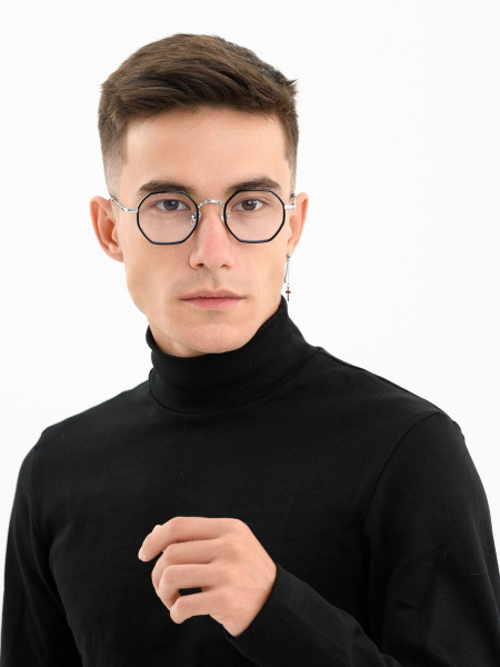 Havvs S1212 Unisex Plastic Square Eyeglass Frame with Computer Lenses and Case