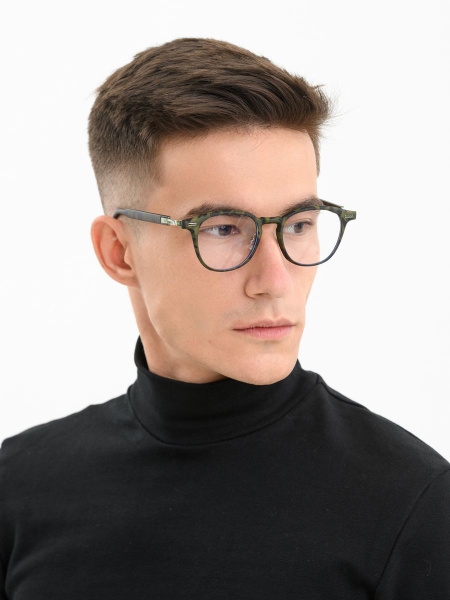 HAVVS S1232 Unisex Eyeglass Frames with Blue Light Blocking Lenses