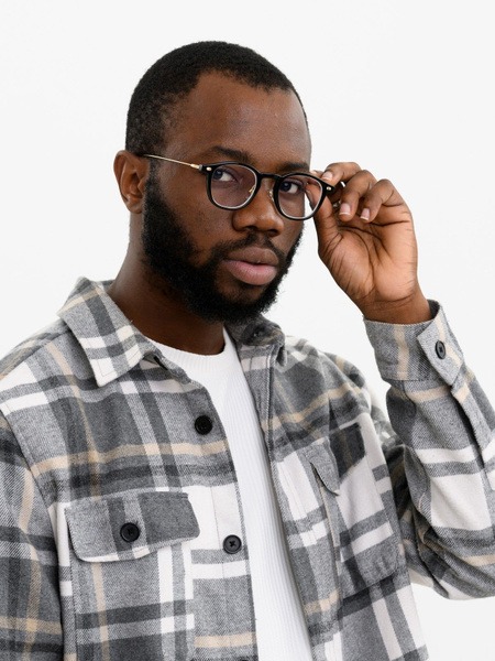 HAVVS T22007 Unisex Eyeglass Frames with Blue Light Blocking Lenses