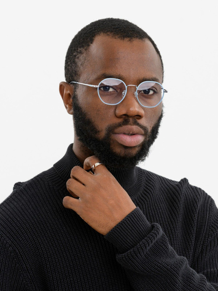 HAVVS T22509 Unisex Eyeglass Frames with Blue Light Blocking Lenses