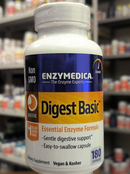 Enzymedica Digest Basic: 180 Capsules - Essential Enzyme Formula