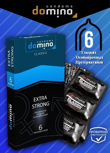 Domino Classic Extra Strong Condoms (6 Pack)