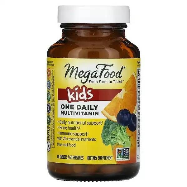 MegaFood Kids One Daily Multivitamin: 60 Tablets