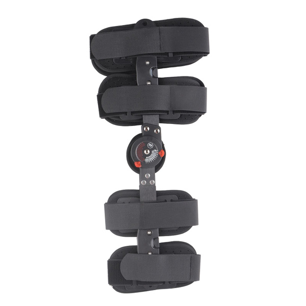 Adjustable Aluminum Knee Brace with Foam Padding for Sports Injuries