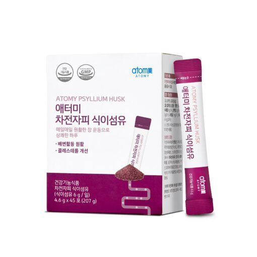 Atomy Psyllium Husk Fiber Supplement - 45 Sticks (5g Each)