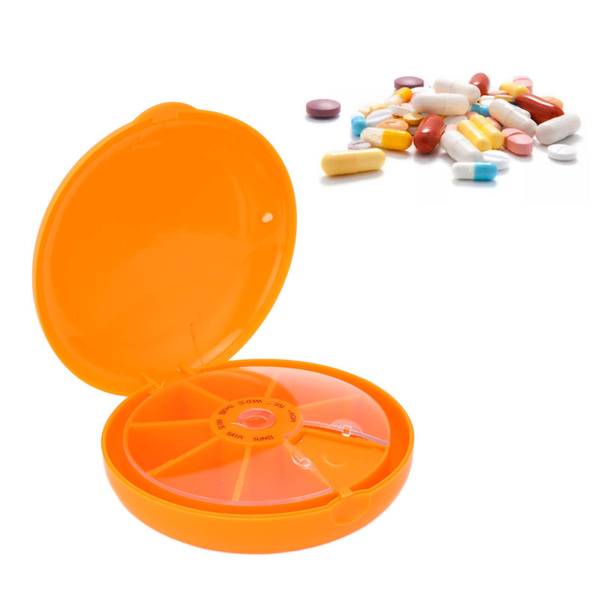 Rotating Pill Organizer with Grids