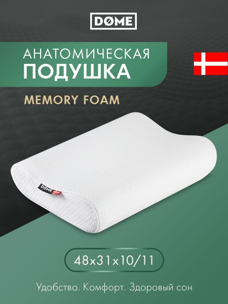 Ergonomic Memory Foam Pillow - SKIVE ERGO (31x48x11cm)