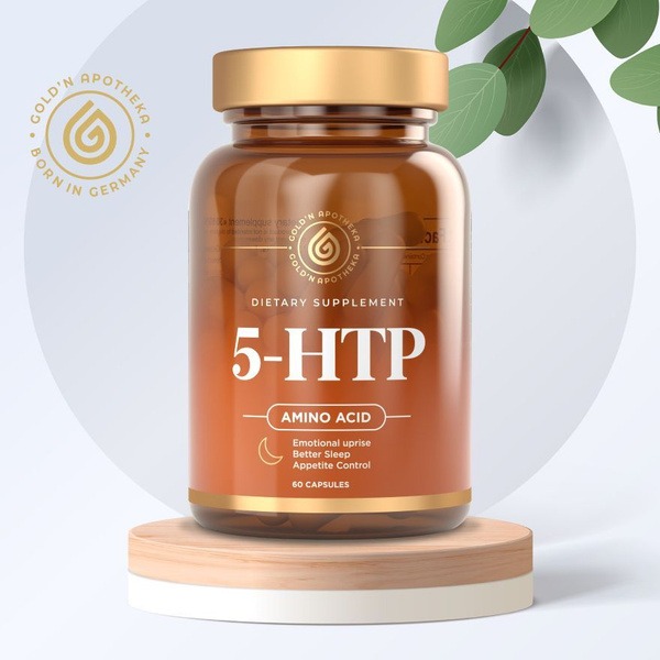 5-HTP 100mg Capsules for Mood, Sleep & Stress Relief (60 Count)